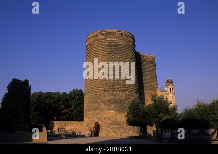 AZERBAIJAN, BAKU, OLD TOWN, MAIDEN'S TOWER Stock Photo