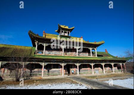 MONGOLIA, ULAANBAATAR, WINTER PALACE OF THE BOGDA KHAN Stock Photo