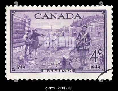 Postage stamp - Canada (Halifax) Stock Photo