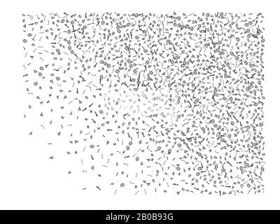 Abstract background confetti. Confetti new background multicolor. Hand drawn Egypt signs energy. Stock Vector