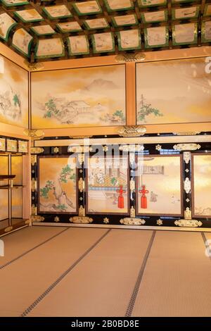 Interior of Hommaru Palace inside grounds of Nagoya Castle, Nagoya, Japan Stock Photo