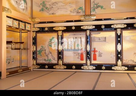 Interior of Hommaru Palace inside grounds of Nagoya Castle, Nagoya, Japan Stock Photo