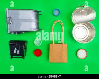 Pollution and Garbage objects Background - Collage Stock Photo - Alamy