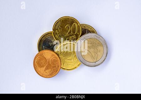 Euro coins, clipping, Germany Stock Photo