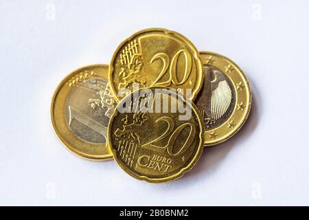 Euro coins, clipping, Germany Stock Photo