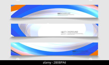 rectangular banner background vector. geometric shape design Stock Vector