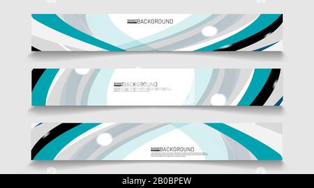 rectangular banner background vector. geometric shape design Stock Vector