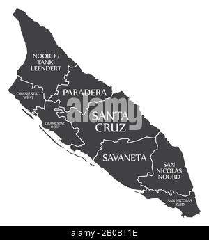 Aruba map. Just a simple border map. Shape of the country. Flat blank ...