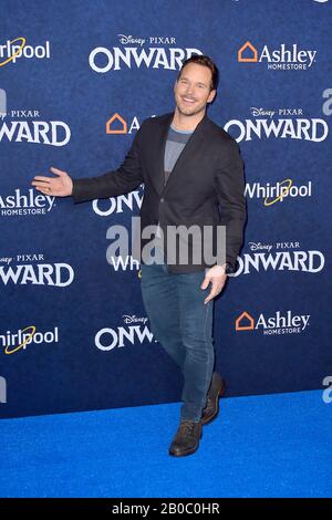 Chris Pratt at the world premiere of the movie 'Onward: No Half Things' at the El Capitain Theater. Los Angeles, Feb 18, 2020 | usage worldwide Stock Photo