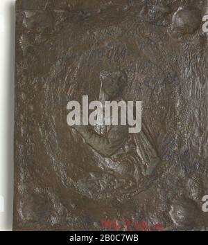 Unknown Artist, The Penitent Saint Peter, n.d., bronze, gilding, 4 13/16 in. x 4 in. (12.3 cm. x 10.1 cm.) Stock Photo