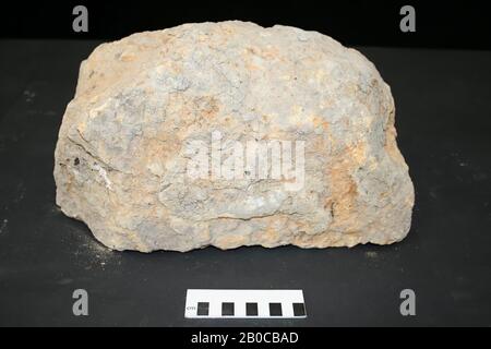 Construction fragment of tuff stone, building fragment, stone, tuff, 35 x 18 x 20 cm, 12 kg, unknown, unknown, unknown, unknown Stock Photo