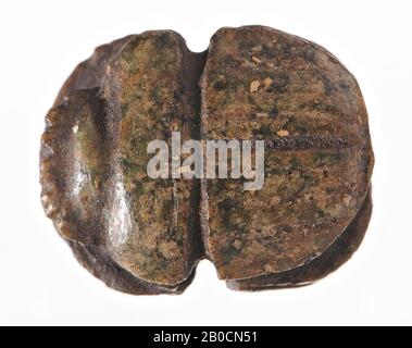 scarab, seal, scarab, stone (green), 1,2 cm, Egypt Stock Photo