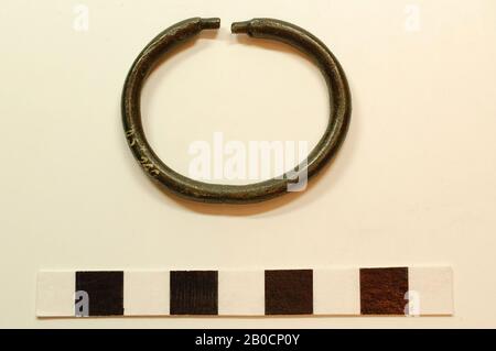 Old Europe, buckle, metal, bronze, 4.6 x 3.8 x 0.5 cm, prehistory, Denmark Stock Photo
