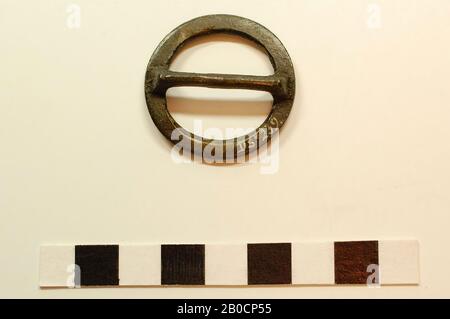 Old Europe, buckle, metal, bronze, 3.4 x 3.2 x 0.8 cm, prehistory, Denmark Stock Photo