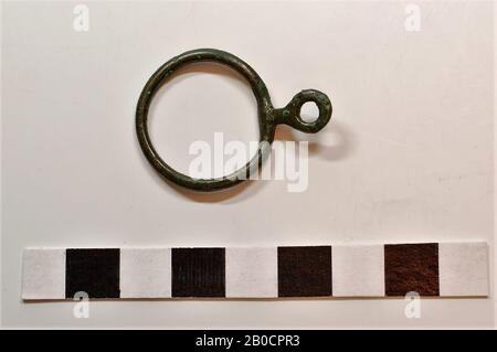Old Europe, buckle, metal, bronze, 3.5 x 2.5 x 0.2 cm, prehistory, Denmark Stock Photo