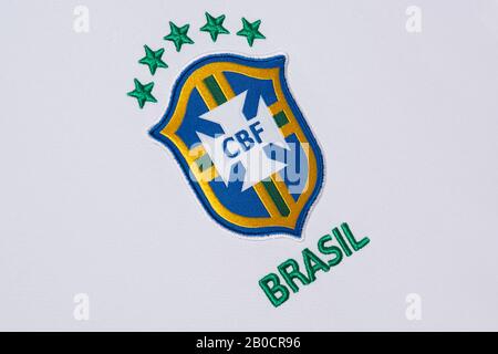 Close up Nike Brazil 2019 White Copa America 100th Anniversary jersey Stock  Photo - Alamy
