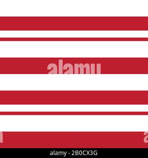 Colourful Classic Modern Stripe Pattern - This is a classic horizontal striped pattern suitable for shirt printing, textiles, jersey, jacquard pattern Stock Vector