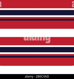 Colourful Classic Modern Stripe Pattern - This is a classic horizontal striped pattern suitable for shirt printing, textiles, jersey, jacquard pattern Stock Vector