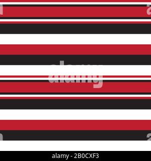 Colourful Classic Modern Stripe Pattern - This is a classic horizontal striped pattern suitable for shirt printing, textiles, jersey, jacquard pattern Stock Vector