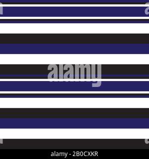 Colourful Classic Modern Stripe Pattern - This is a classic horizontal striped pattern suitable for shirt printing, textiles, jersey, jacquard pattern Stock Vector