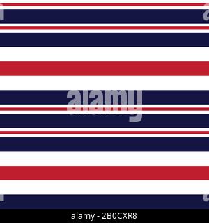 Colourful Classic Modern Stripe Pattern - This is a classic horizontal striped pattern suitable for shirt printing, textiles, jersey, jacquard pattern Stock Vector