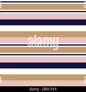 Colourful Classic Modern Stripe Pattern - This is a classic horizontal striped pattern suitable for shirt printing, textiles, jersey, jacquard pattern Stock Vector