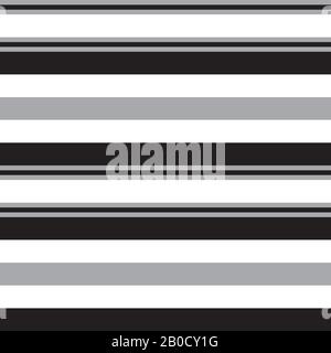 Colourful Classic Modern Stripe Pattern - This is a classic horizontal striped pattern suitable for shirt printing, textiles, jersey, jacquard pattern Stock Vector
