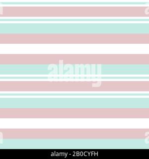 Colourful Classic Modern Stripe Pattern - This is a classic horizontal striped pattern suitable for shirt printing, textiles, jersey, jacquard pattern Stock Vector