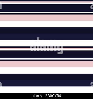 Colourful Classic Modern Stripe Pattern - This is a classic horizontal striped pattern suitable for shirt printing, textiles, jersey, jacquard pattern Stock Vector