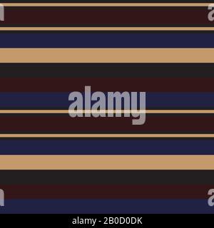 Colourful Classic Modern Stripe Pattern - This is a classic horizontal striped pattern suitable for shirt printing, textiles, jersey, jacquard pattern Stock Vector