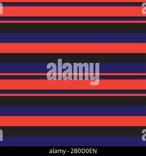 Colourful Classic Modern Stripe Pattern - This is a classic horizontal striped pattern suitable for shirt printing, textiles, jersey, jacquard pattern Stock Vector