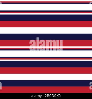 Colourful Classic Modern Stripe Pattern - This is a classic horizontal striped pattern suitable for shirt printing, textiles, jersey, jacquard pattern Stock Vector