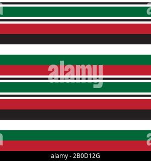 Colourful Classic Modern Stripe Pattern - This is a classic horizontal striped pattern suitable for shirt printing, textiles, jersey, jacquard pattern Stock Vector