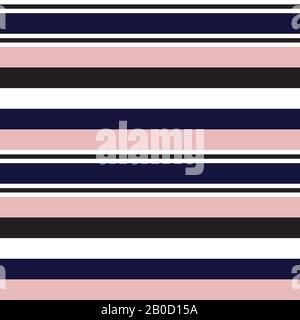 Colourful Classic Modern Stripe Pattern - This is a classic horizontal striped pattern suitable for shirt printing, textiles, jersey, jacquard pattern Stock Vector
