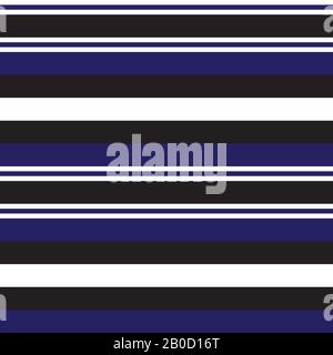 Colourful Classic Modern Stripe Pattern - This is a classic horizontal striped pattern suitable for shirt printing, textiles, jersey, jacquard pattern Stock Vector