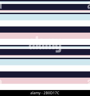Colourful Classic Modern Stripe Pattern - This is a classic horizontal striped pattern suitable for shirt printing, textiles, jersey, jacquard pattern Stock Vector
