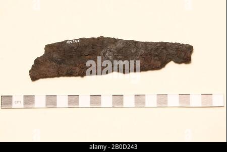 knife, metal, iron, 15,0 x 3,4 x 0,2 cm, medieval, Germany, unknown, unknown, Andernach Stock Photo