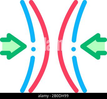 Block Vocal Cords Icon Vector Outline Illustration Stock Vector