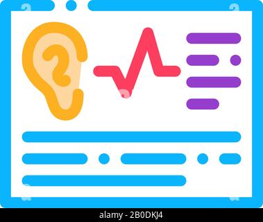 Article Hearing Icon Vector Outline Illustration Stock Vector