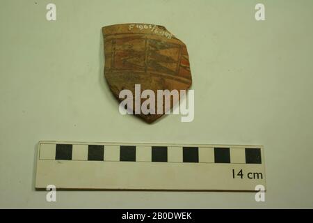 Egypt, shard, earthenware, 6 x 7 cm, Meroitic Period, 2nd-4th century A.D, Egypt Stock Photo