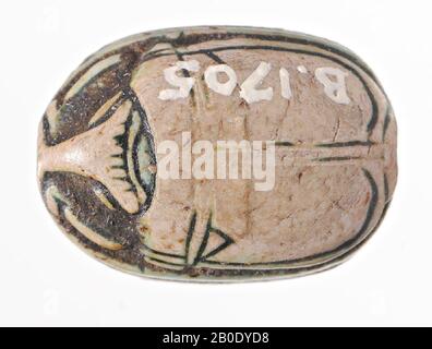 Egypt, seal, scarab, stone, green, 1.3 cm, Location, Egypt Stock Photo