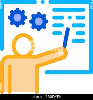 Technical Lesson Icon Vector Outline Illustration Stock Vector