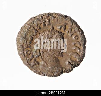 Egypt, coin, tetradrachm, Diocletian, metal, trillion, Diam., 19 mm, wt., 7.47 gr, Greco-Roman Period, Roman imperial time 291-292, Egypt Stock Photo