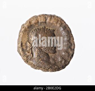 coin, tetradrachm of Maximianus, year 5, Vz: imperial bust r., Drapery, [A K MA OUA Stock Photo