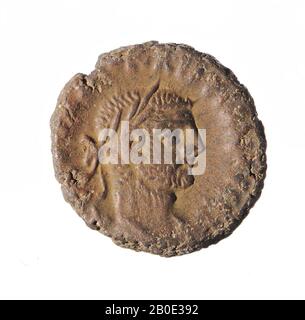 coin, tetradrachm of Diocletian, year 3, Vz: imperial bust r., Drapery, [AKG OUA D Stock Photo