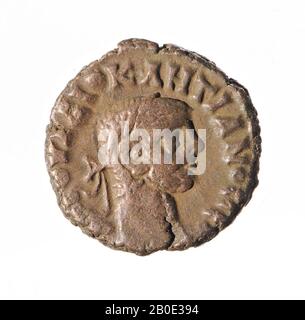 coin, tetradrachm of Diocletian, year 3, Vz: imperial bust r., Drapery, [AKG Stock Photo
