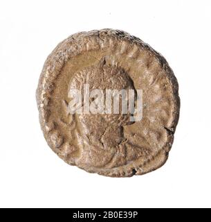 coin, tetradrachm of Diocletian, year 3, Vz: imperial bust r., Drapery, AKG [OUA DIOKL Stock Photo