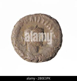 coin, tetradrachm of Diocletian, year 4, Vz: imperial bust r., Drapery, [AKG OUA DIO Stock Photo