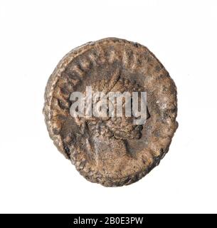 coin, tetradrachm of Diocletian, year 4, Vz: imperial bust r., Drapery, [AK Stock Photo