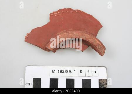 1 Shard. Part of the underside of a bowl., Fragment, pottery, terra sigillata, roman, Germany, unknown, unknown, cologne Stock Photo